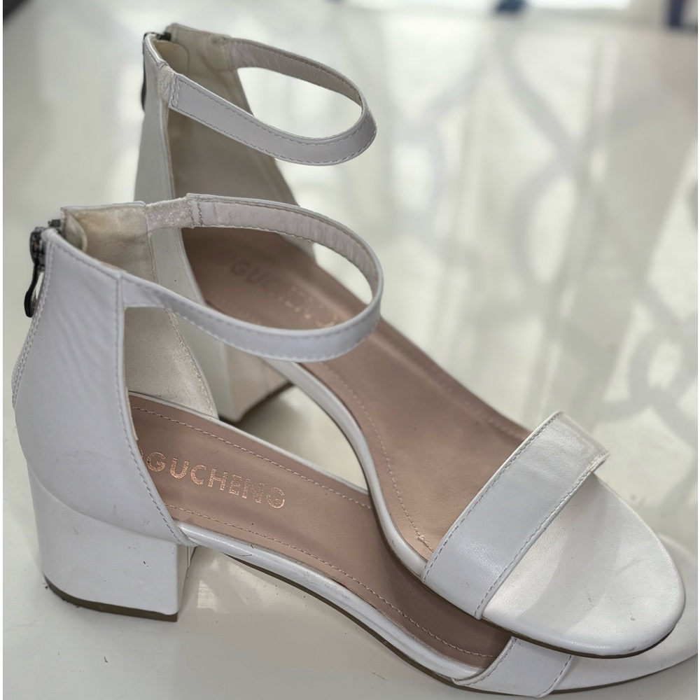 White Block Heel - Picture 3 of 6